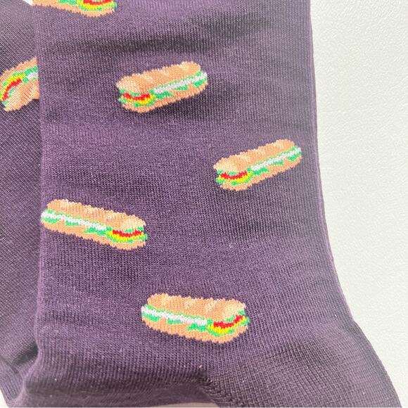 J.Crew Men's sandwich Print  Graphic Design Trouser Socks Onesize NWT - Picture 11 of 12